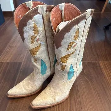 [그레이스 콘티넨탈] 버터플라이 모티브 웨스턴 부츠 24.5cm 정도
