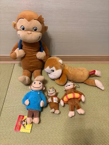 호기심 많은 조지 봉제 인형 5개 세트