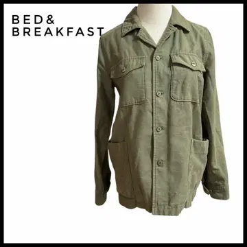 BED&BREAKFAST 자켓 카키 가드닝 자켓 코튼