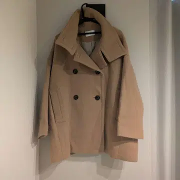 24AW 스탠드 카라 오버코트 카멜