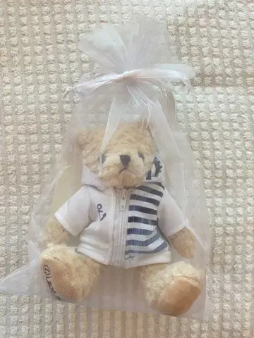 렉서스 오리지널 미니 테디베어 (마린) Lexus 봉제 인형 후드 부착