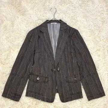 [ RENAULT BIS ] 앤티크 버튼 스트라이프 테일러드 재킷 9