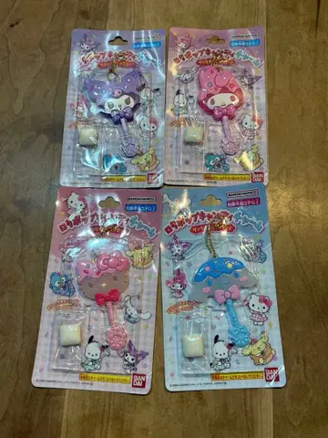 산리오 롤리팝 캔디 참 4개 세트