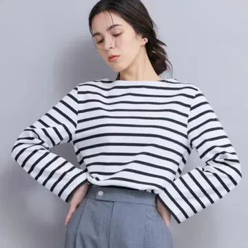 LE MINOR 루미노아 보더 긴팔 티셔츠 FREE 사이즈