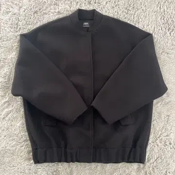 ZARA 오버 사이즈 펠트 봄버 자켓