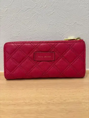 MARC JACOBS 장지갑 퀼팅 리본 핑크 여성용 지갑