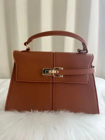 원 핸들백 브라운 토트백 숄더