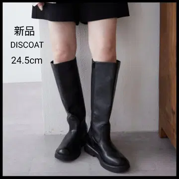 [ 새상품 ] DISCOAT 롱 부츠 자키 부츠 블랙