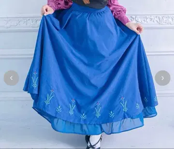 시마무라 kaho 디즈니 롱 스커트 안나 콜라보 카호 M