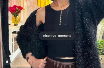 NICE NICE MOMENT 글리터 가디건