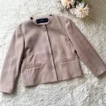 ZARA 자라 베이직 노카라 자켓 베이지 비즈니스 입학식 S