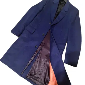 Paul Smith 새상품급 울 캐시미어 체스터 코트 S 10만 블루