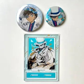 명탐정 코난 괴도 키드 아크릴 스탠드 캔뱃지 3종 세트