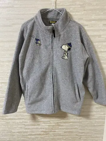 SNOOPY 플리스 자켓 M 그레이