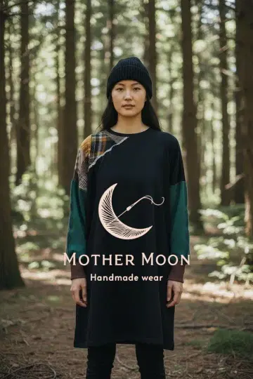 핸드메이드handmade 블랙 니트 숄더 패치 OP