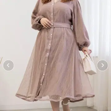 CLETTE 쿠레트 펄 버튼 레이스 원피스