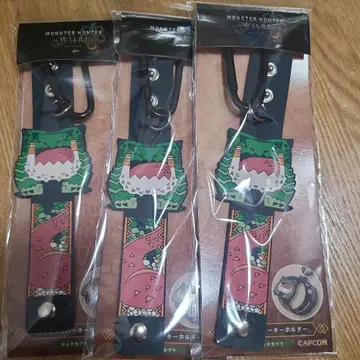 몬스터 헌터 와일즈 러버 키링 차타카브라 3개 세트