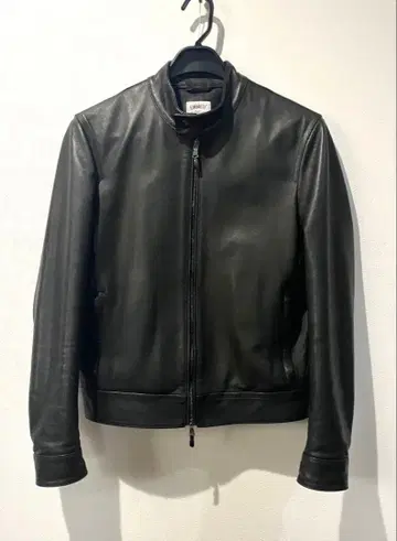 새상품급 엠메티 JURI 블랙 46 라이더 싱글 램 가죽