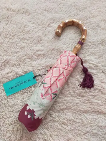 새상품 케이타 마루야마 벚꽃 패턴 접이식 우산 사쿠라 핑크