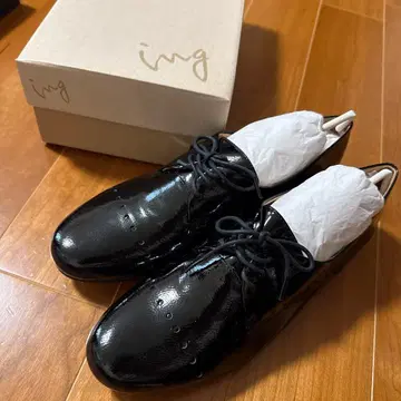 ing 블랙 소가죽 로퍼 24cm