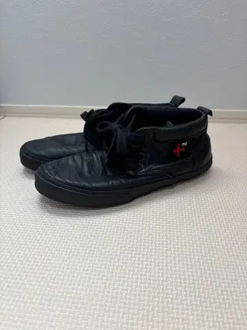 maceronian x WASH 하이컷 가죽 스니커즈