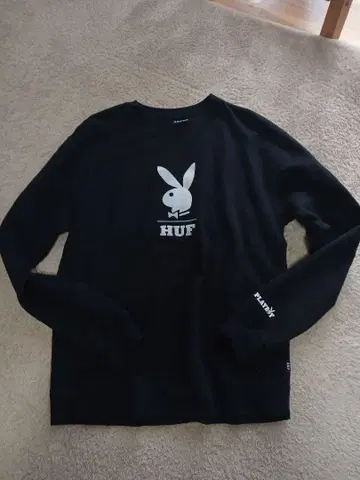 맨투맨 트레이닝복 HUF 플레이보이 블랙