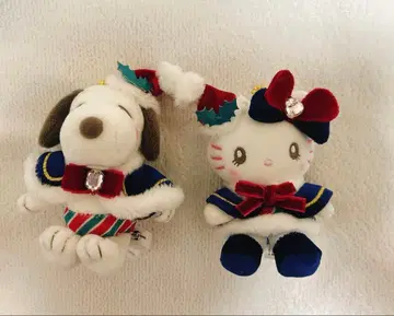 USJ 크리스마스 헬로키티 봉제 인형 키체인 2024년