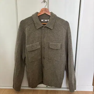 유니클로 유 라무 니트 자켓