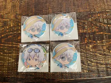 주술회전 마루쿠지 Aloha vibes 고죠 사토루 캔뱃지 4개 세트