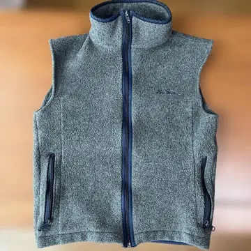 LL Bean 그레이 플리스 베스트 자수 로고