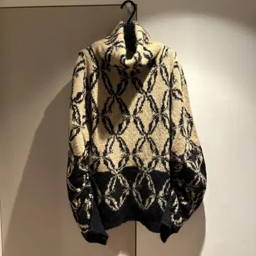 DRIES VAN NOTEN 기하학 패턴 스웨터