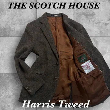 스카치 하우스 x 해리스 트위드 테일러드 자켓 헤링본