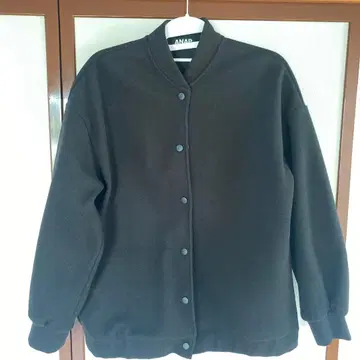 블랙 폴리에스테르 자켓 사이즈 F