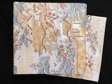 순수 실크 교토 백경 시리즈 교토 어소 후쿠로 오비 미재단