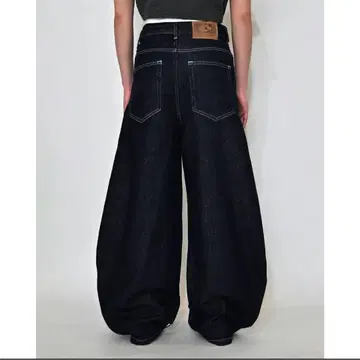 L2083XL 지하인 ONLINE 스티치 벌룬 인디고 데님