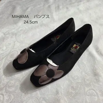 MIHAMA 꽃 모티브 펌프스 24.5cm