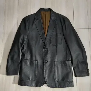 G-STAGE 테일러드 자켓 가죽 블랙