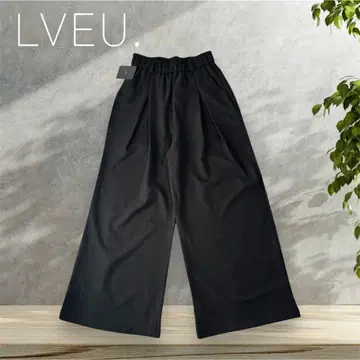 택 포함 새상품 LVEU. 허리 밴딩 와이드 팬츠 프리 사이즈