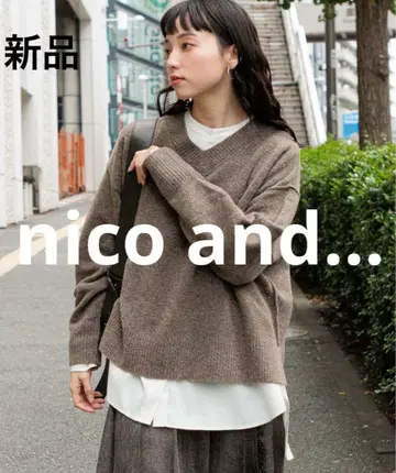 [ 새상품 ] nico and - 에어리 더블 코어 스팬 V넥 풀오버