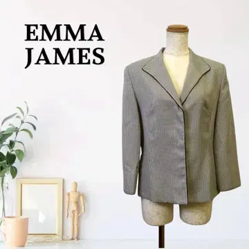 zG725 [ L ] EMMA JAMES 테일러드 자켓 피크 라펠