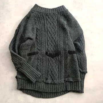 Uhr 우아 케이블 니트 STUDIOUS 별주 울 니트 벨트