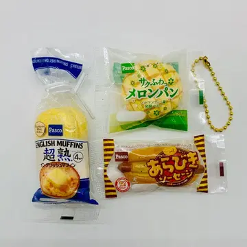 파스코 초숙 Pasco 빵 가챠 잉글리시 머핀 멜론빵 소시지