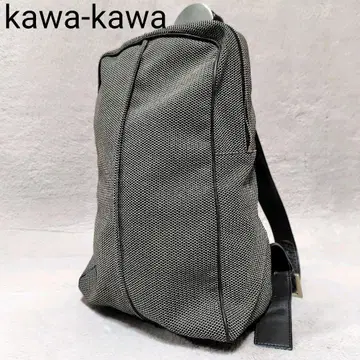 kawakawa 백팩 그레이 나일론계 가죽 뜨개질 A4 가능