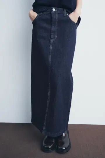 ZARA 데님 펜슬 스커트 XS