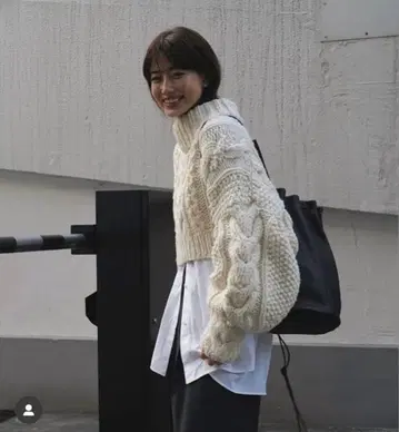 완판템 에트레토쿄/케이블 핸드 니트 풀오버