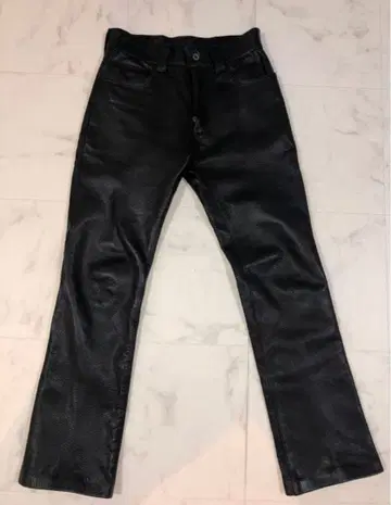 천연 가죽 가죽 팬츠 와이투레더 Y'2 LEATHER