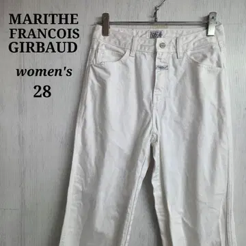 MARITHE FRANCOIS GIRBAUD 데님 28 화이트