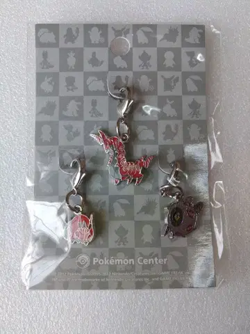 포켓몬 센터 한정판 메탈 참 후시데 호이거 펜드라 미개봉