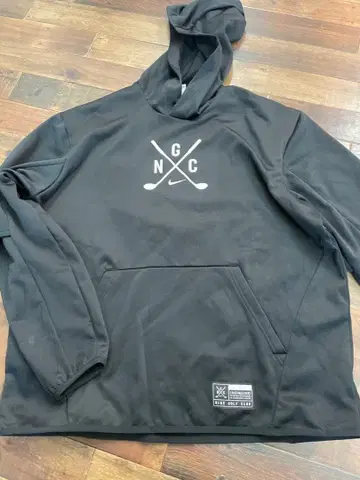 나이키 골프 후드 부착 후드티 블랙