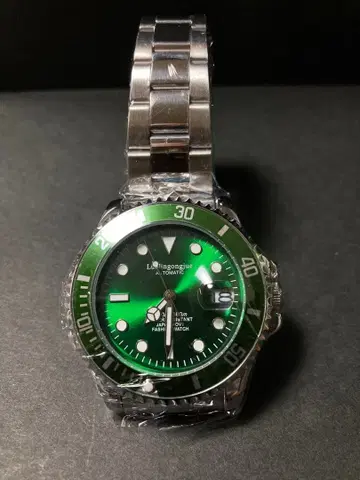 PETER LEE 자동 와인딩 시계 그린 다이얼